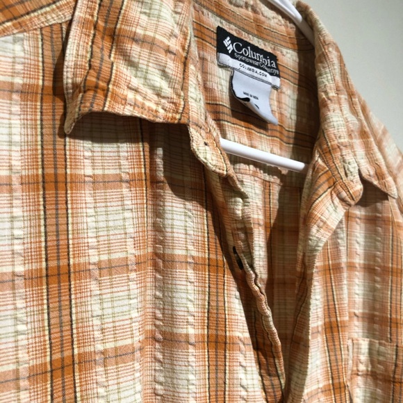Columbia Mens Short Sleeve Button Sz M - Picture 5 of 8